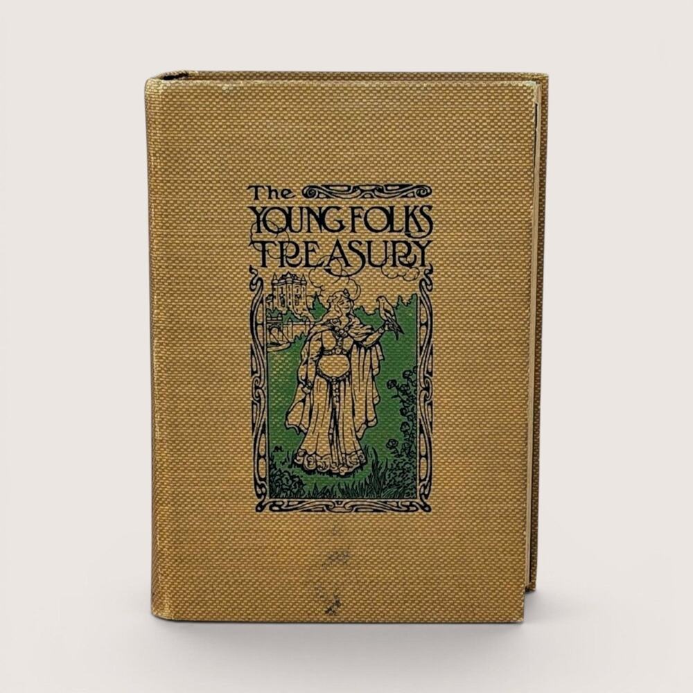 Antique 1909 The Young Folks Treasury Illustrated Hardcover University Society